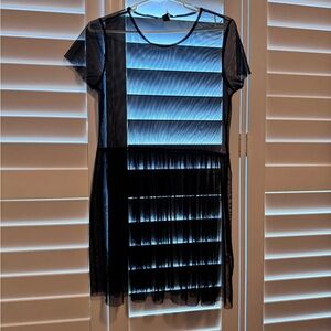 Forever 21 black sheer mesh T-shirt dress Size Small